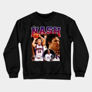 Steve Nash Basketball Legend Signature Vintage Retro 80s 90s Bootleg Rap Style Crewneck Sweatshirt